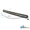 A & I Products Work Lamp, Curved Double Row Light Bar, E-Series LED, Combo Flood / Spot, 40 0" x0" x0" A-LTB340CE - alternate 2